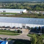 Aerial view of the Miller Industries campus in Fenton, Michigan