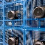 Fan array on a custom Miller air handling unit